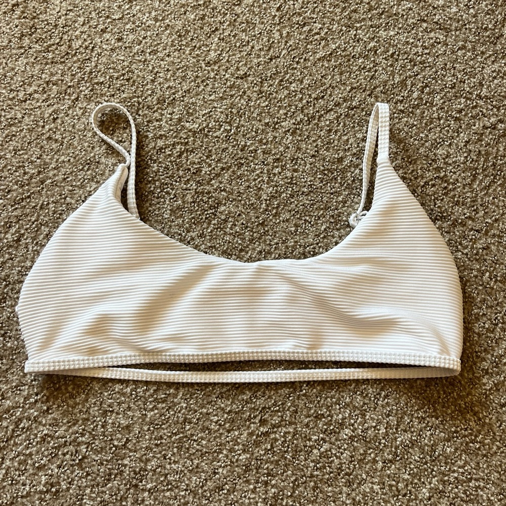 NWOT White Bikini Top